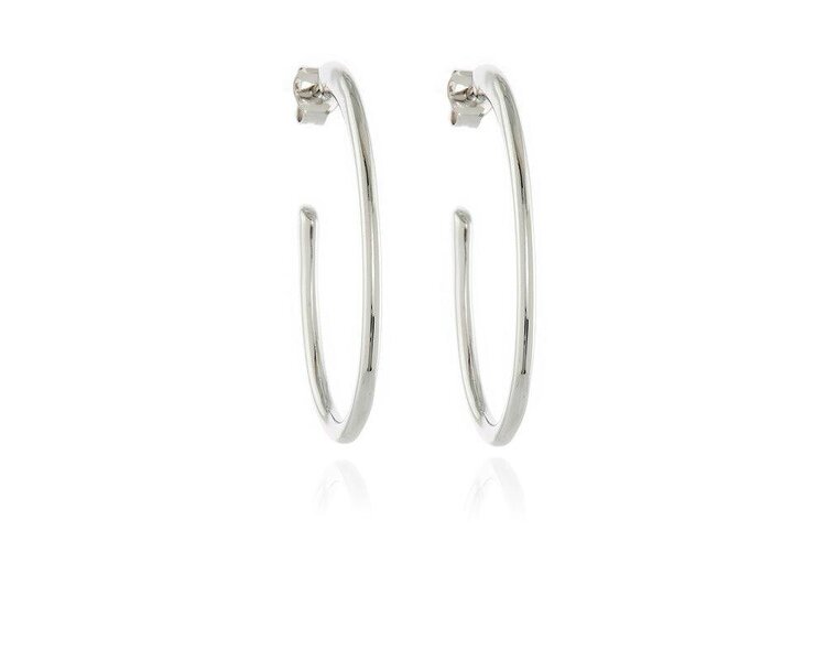 Cachet London Palila Silver Hoop Earrings