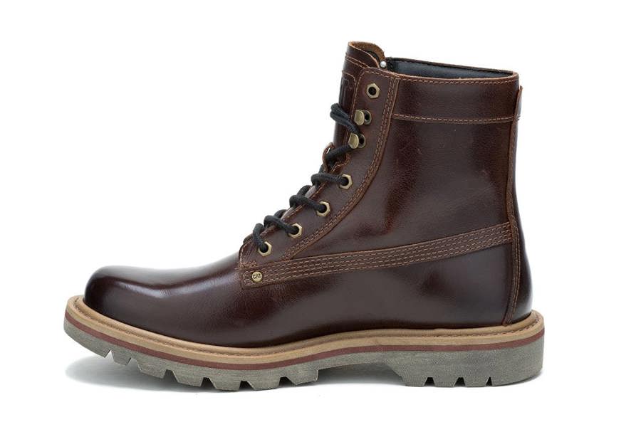 Caterpillar CAT (Caterpillar) Colorado Grader Waterproof Brown Leather Boots