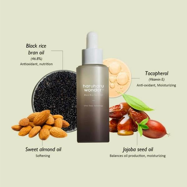Haruharu Wonder Skincare Black Rice Facial Oil 30ml - Additional 2