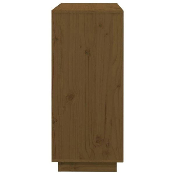 Berkfield Sideboard Honey Brown 74x35x80 cm Solid Wood Pine