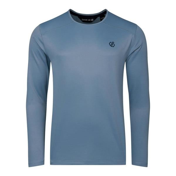 Dare 2B Mens Ventura Grid Crew Neck Fleece Top - Dusky Blue - 