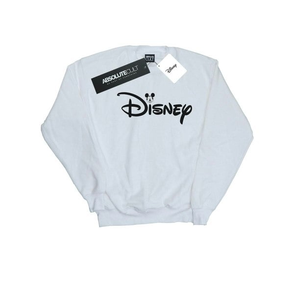 Disney Girls Mickey Mouse Head Logo Sweatshirt - White