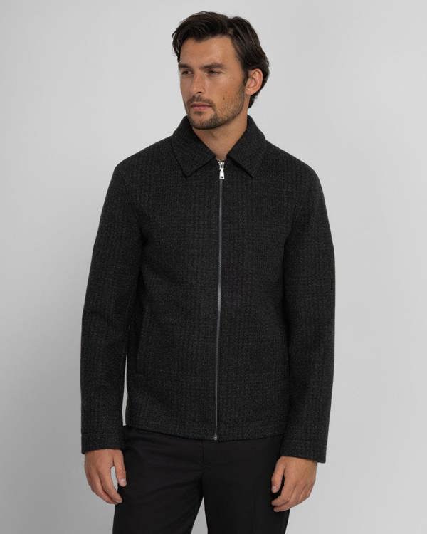 Steel & Jelly Men’s Draycote Shadow Check Harrington Jacket