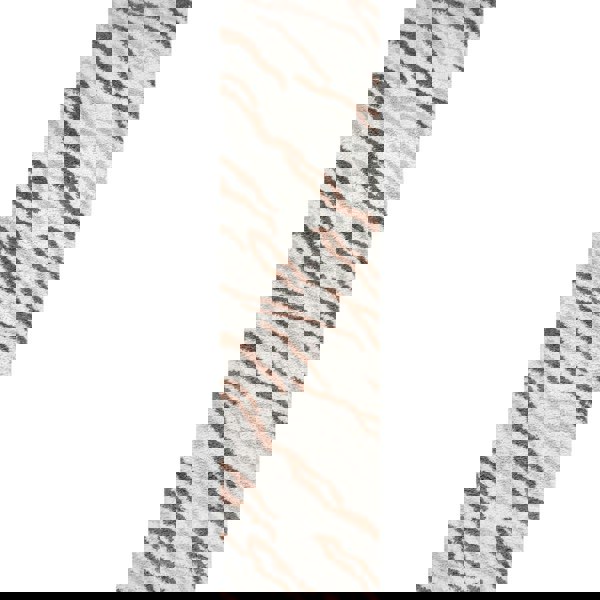 Moodi Shaggy Cream/Brown, abstract design, underfloor heating | THE RUGS