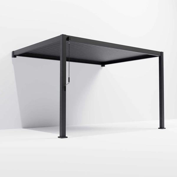 Ocean Designs Tivoli 4m x 3m Grey Frame Wall Mounted Pergola