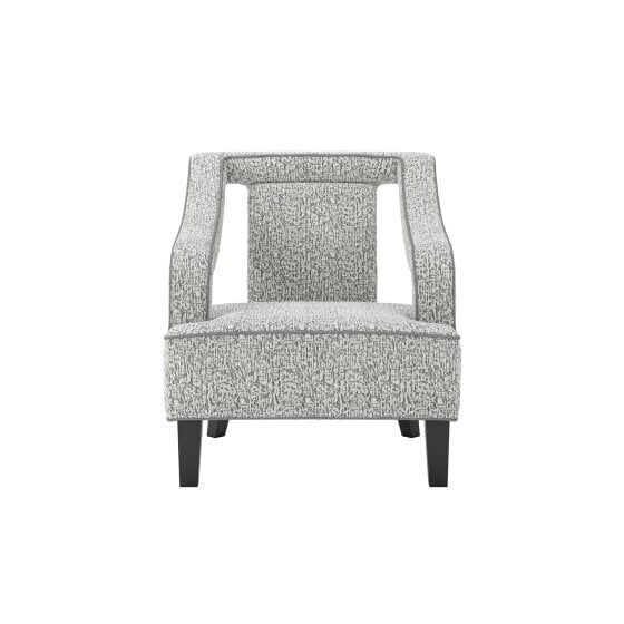 Wyld Haus Letterkenny Upholstered Soft Grey Chenille Armchair