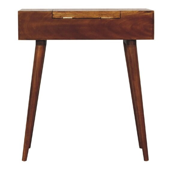 Wyld Haus Olbia Small Chestnut Mango Wood Foldable Mirror Dresser