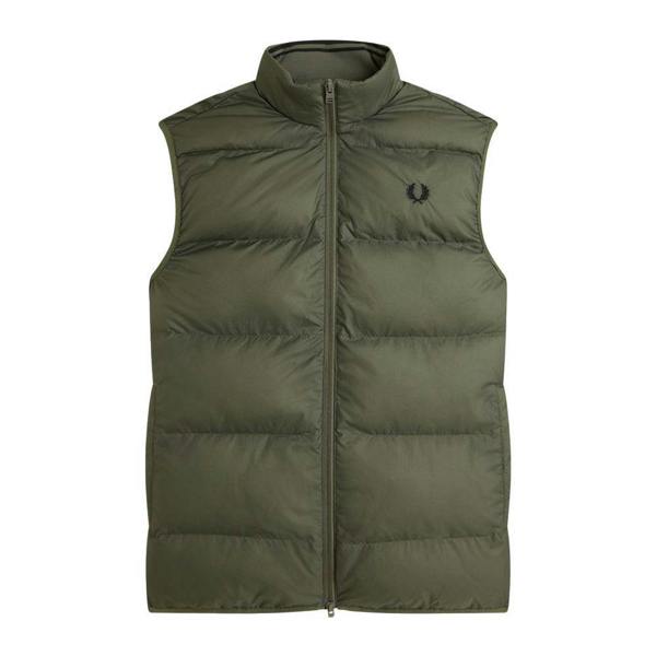 Fred Perry Insulated Padded Gilet Laurel Wreath Green