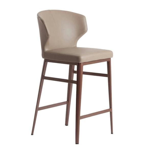 Angel Cerdá Stool in Dark Mink Leatherette 4000