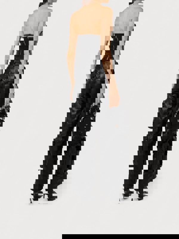 Amiri Wmns Leather Cargo Pant Black - Supplied FashionAmiri