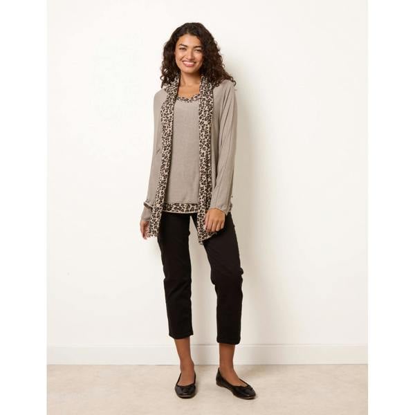 Blue Vanilla Scarf Leopard 3 in 1 Top