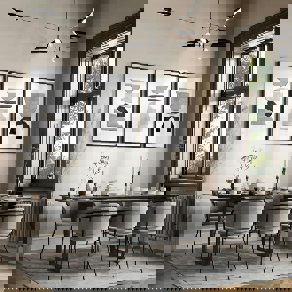 Abstract Painting Black And White | Set of 3 wall art prints