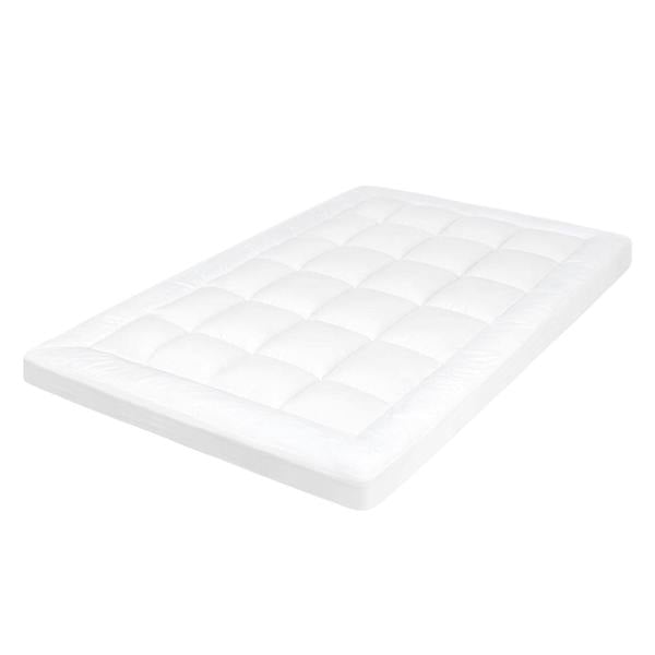 Lavio Thick King Mattress Topper 10cm Microfibre Washable with Elastic Strap