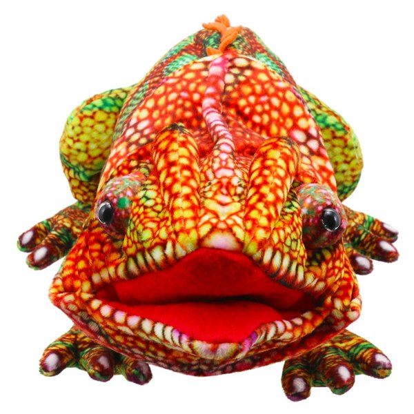 The Puppet Company Chameleon (Orange) - Large Creatures