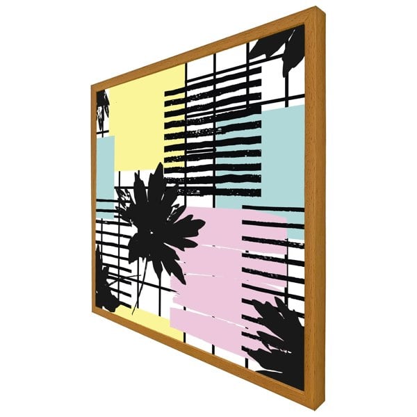 Benjamin Tate Design Geometric shape & leaf print (picture Frame)