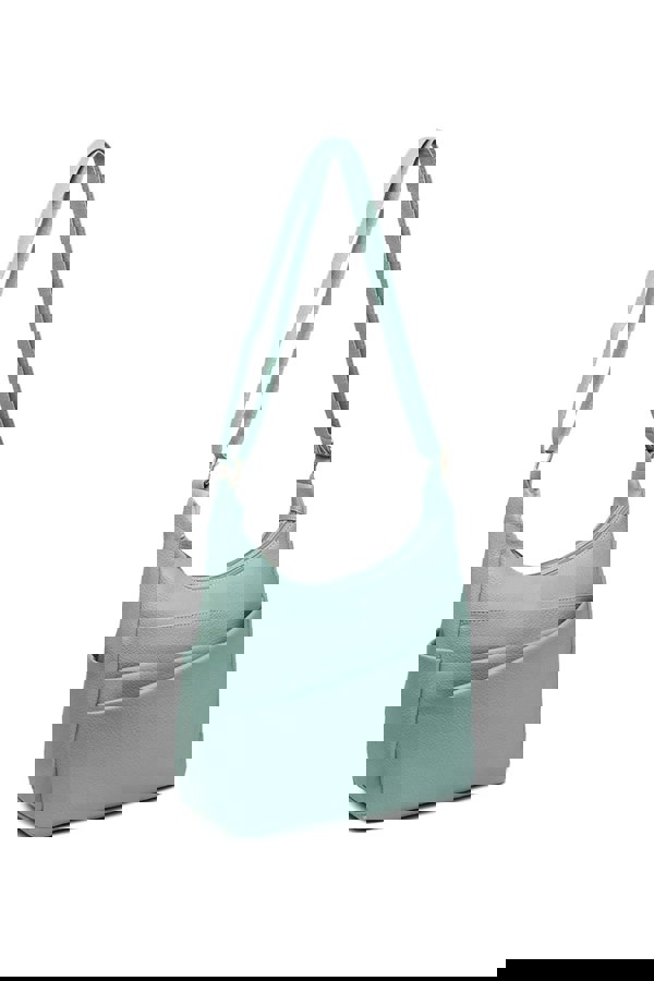 Pluspup Shoulder Bag with Multiple Compartments and Zipper Closure