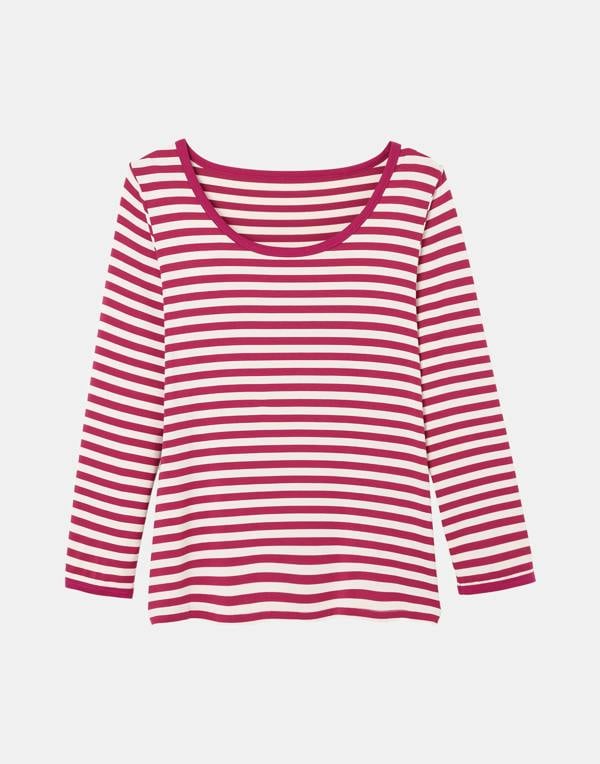 British Boxers Women's Bamboo Relaxed Pyjama Set – Sugar Plum Stripe