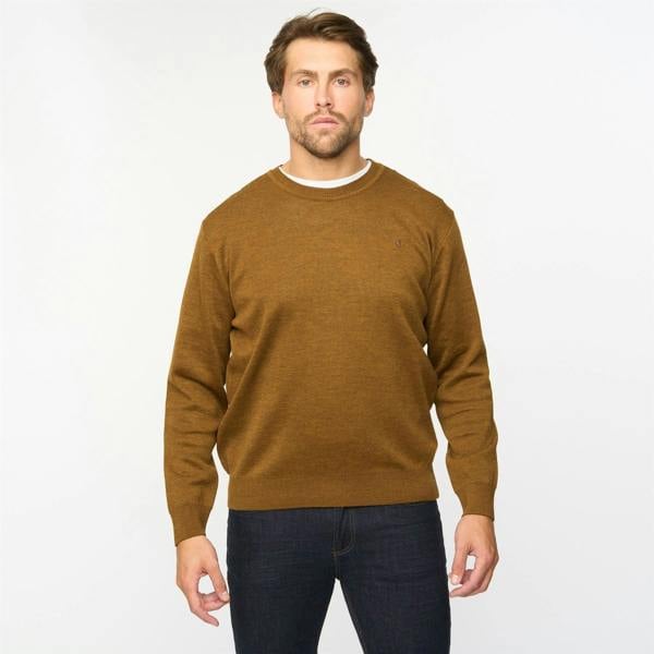 Gabicci G55K04 Plain Crew Neck Sweater Gabicci Classic NUTMEG