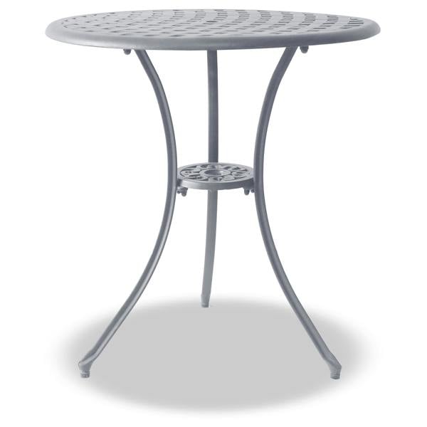 Homeology OSHOWA Garden and Patio Grey Cast Aluminium Bistro Table