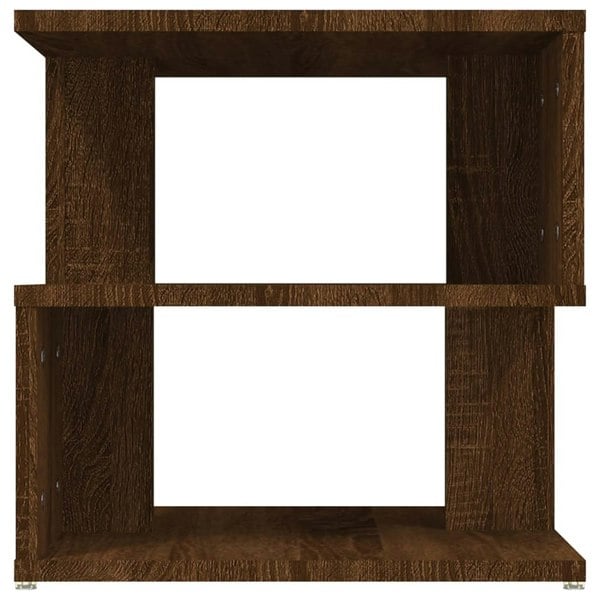 Berkfield Side Table Brown Oak 40x40x40 cm Engineered Wood