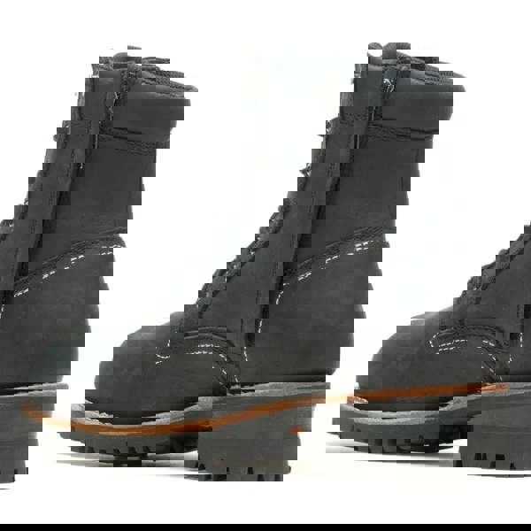 Harley-Davidson Bentler 6" CE Mens Zip Up Riding Biker Ankle Boots, black leather motorcycle riding boots with lace-up closure and sturdy treaded sole.