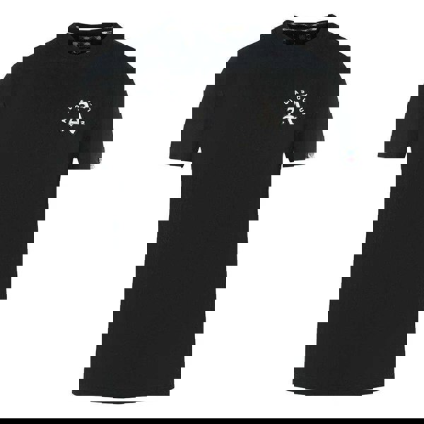 Aquascutum Mens London Embroidered Back Print T-Shirt - Black