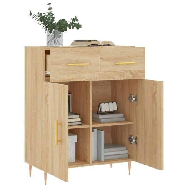 Berkfield Sideboard Sonoma Oak 69.5x34x90 cm Engineered Wood
