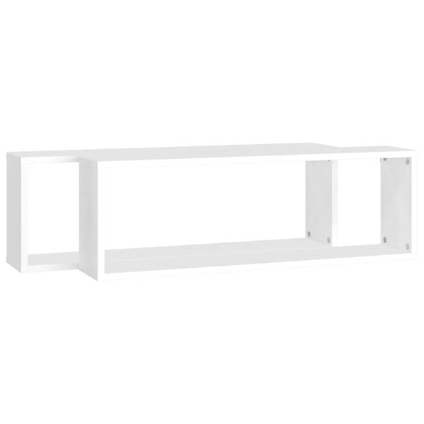Berkfield Wall Cube Shelf 2 pcs White 80x15x26.5 cm Engineered Wood