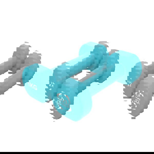 Body Revolution 2 x 1KG Neoprene dumbbells