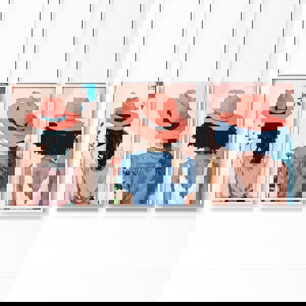 Boho Artwork | Set of 3 Boho Women Wall art Prints