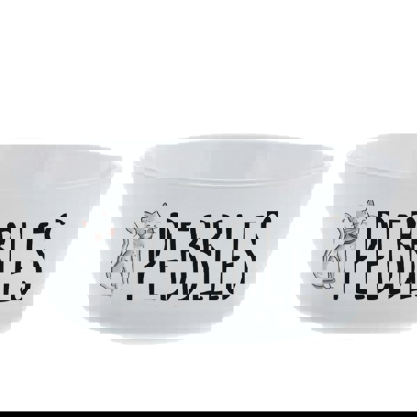 Personalised Memento Company Personalised Scribble Cat Plastic Cat Bowl