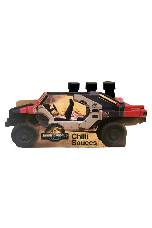Kimm and Miller Jurassic World Rebirth 'Monstrous' 3 Pack Chilli Sauce Set