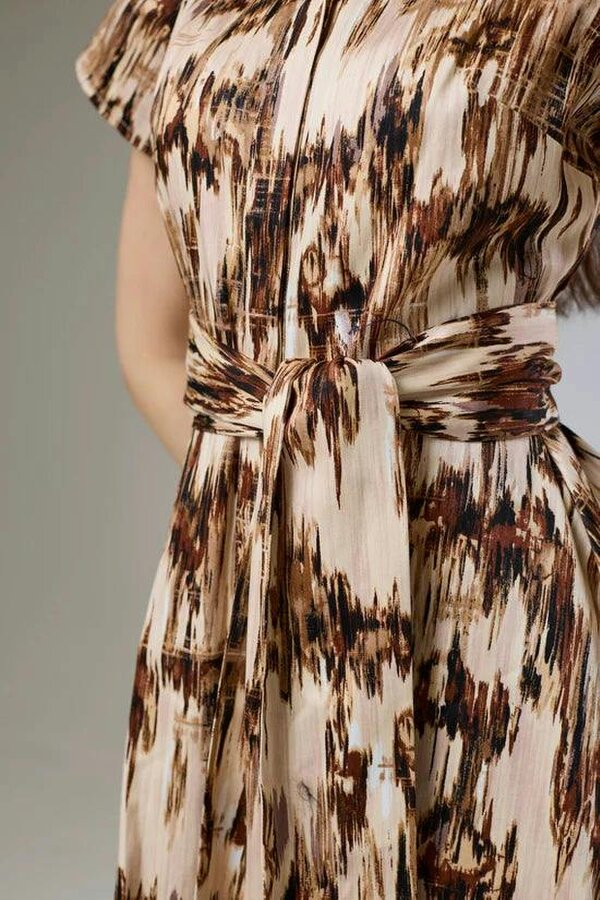 Lioness by TF Desert Safari Short Sleeve Shirt Dress