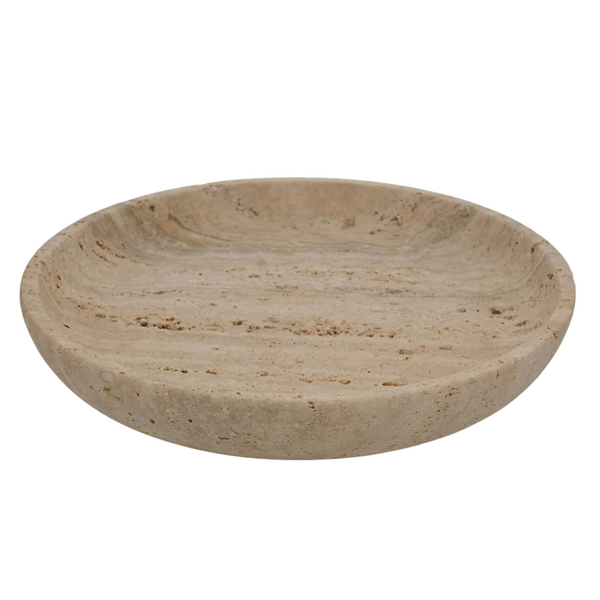 Hestia Travertine Decorative Plate