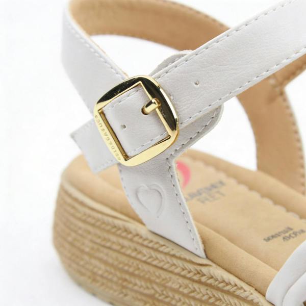 Heavenly Feet Heavenly Feet SYMPHONY Womens Ankle Strap Sandals Stone