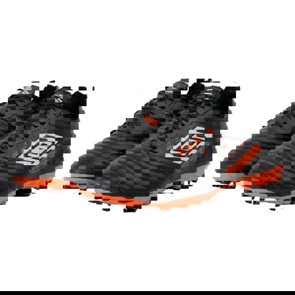 Umbro Mens Tocco Iv Pro Ag Goat Leather Football Boots - Black/White/Dragon Fire - 