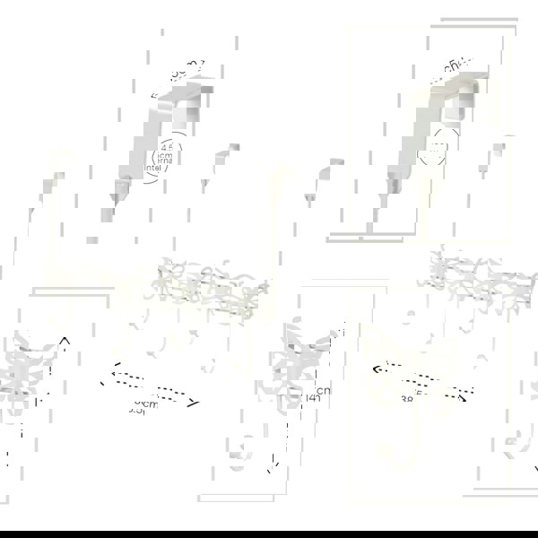 Showerdrape Butterflies White Over Door Storage Hooks