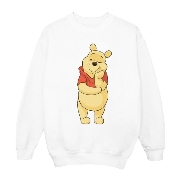 Disney Girls Winnie The Pooh Cute Sweatshirt - White