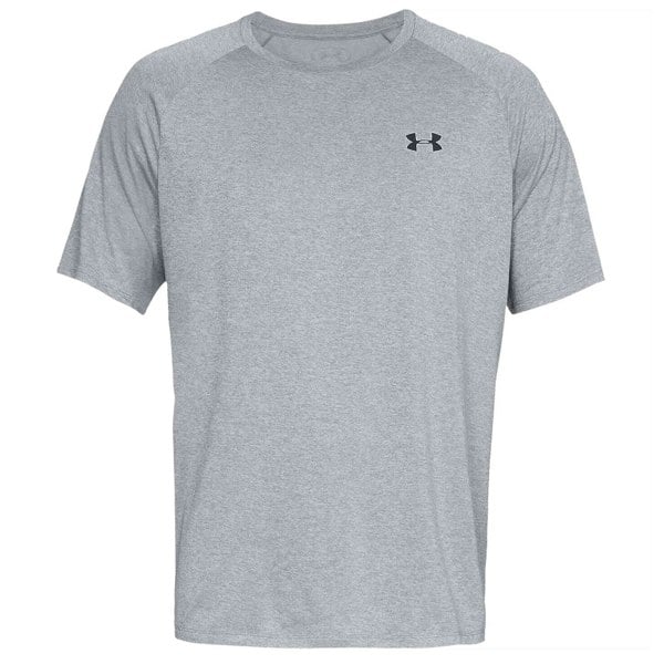 Under Armour Mens Tech T-Shirt - Light Steel Heather/Black