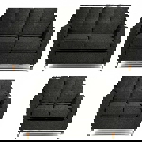 Furnishings For Less Baxter Tufted Fabric Sofa Suite