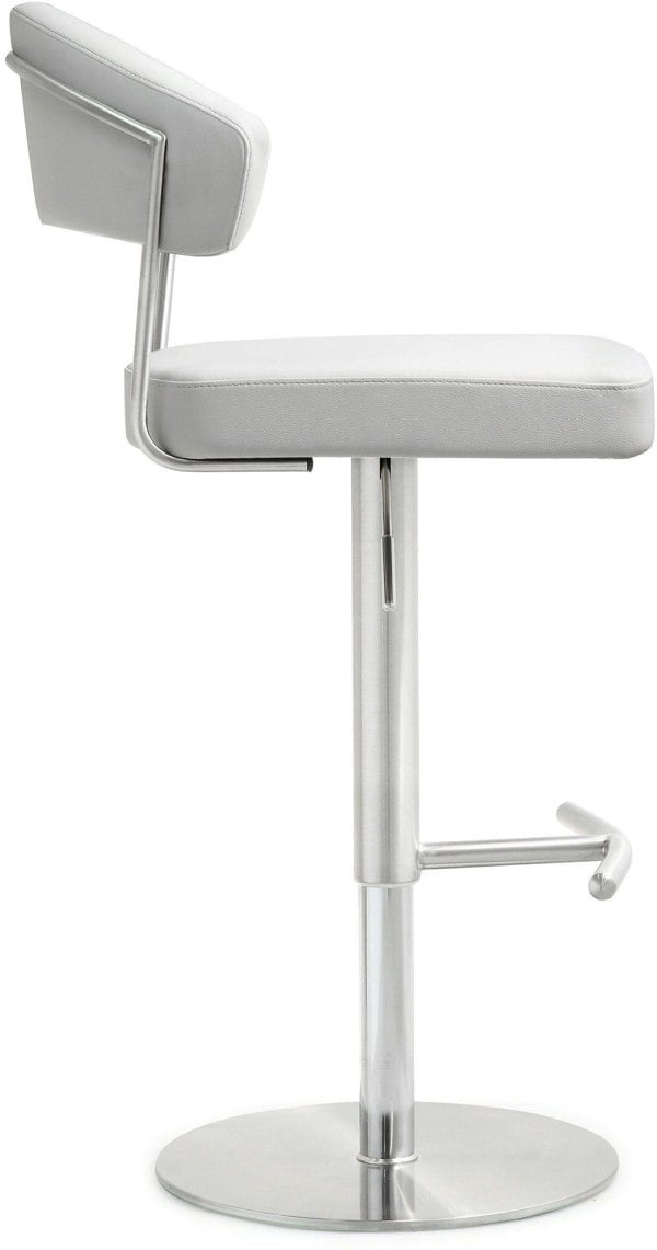 Furniture Edit Cosmo White Stainless Steel Barstool