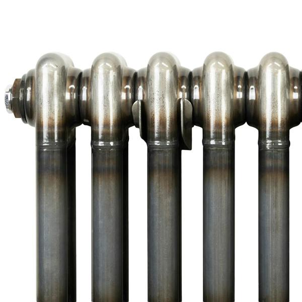 Monstershop Traditional 2 Column Radiator - 600 x 1460mm - Raw Metal