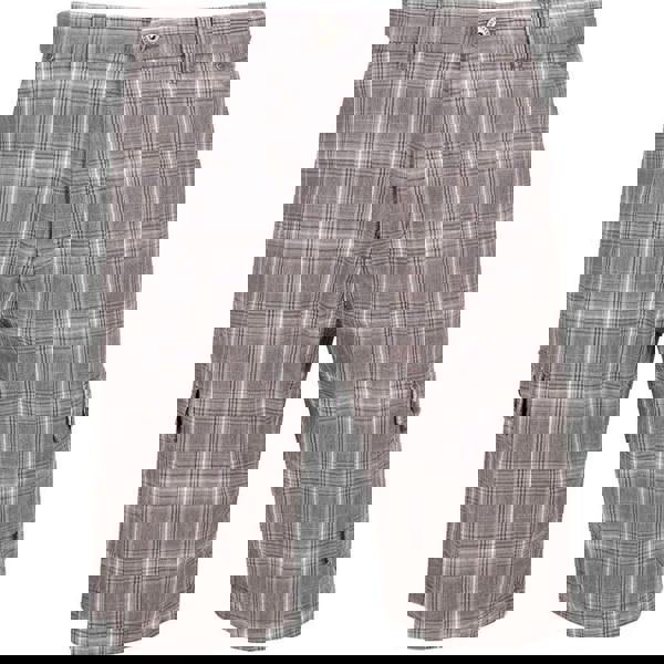 Trespass Mens Earwig Cargo Shorts - Storm Grey Check