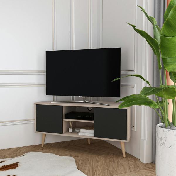 Decorotika Lesson Corner TV Stand TV Unit TV Cabinet for TVs up to 55"
