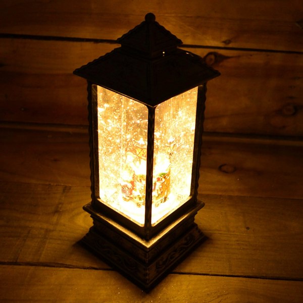 Samuel Alexander 27cm Glitter Water Spinner Lantern - Warm White LED - Choir
