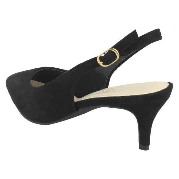 Spot On Ladies Spot On Mid Heel Slingback Court Shoes
