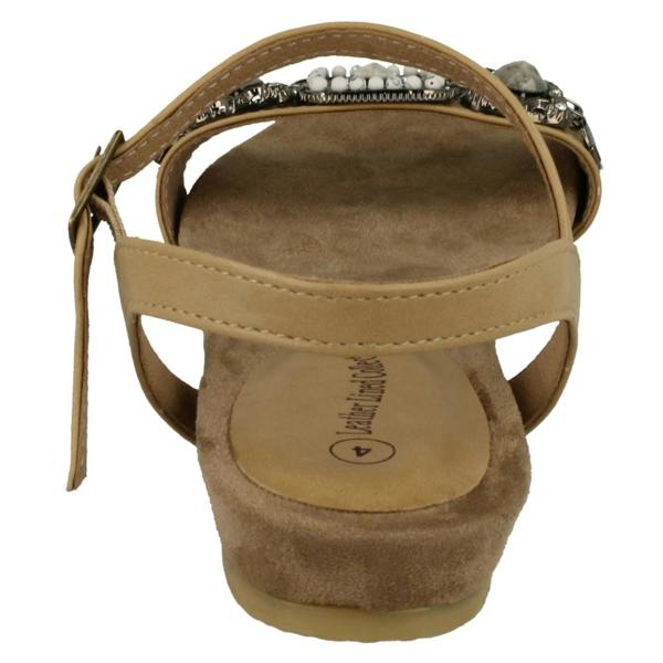Leather Collection Ladies Leather Collection Flat Mule Sandals