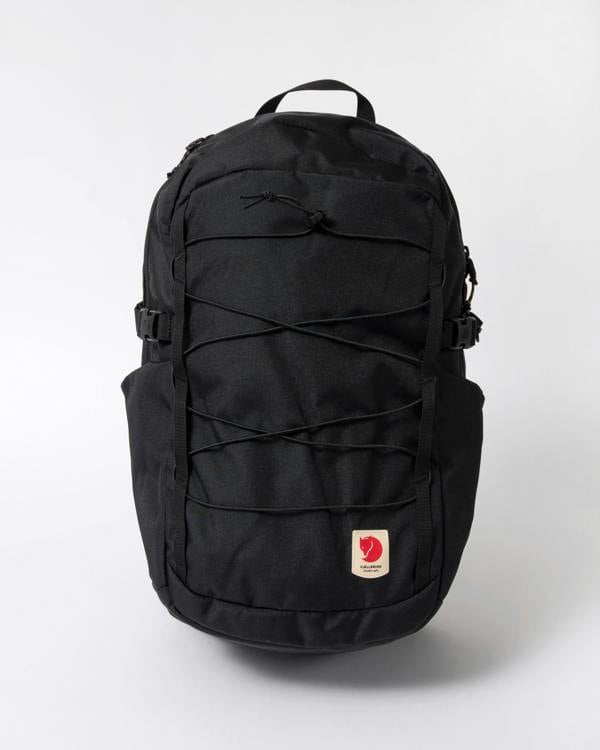 front of Fjallraven Skule 24L Unisex Backpack in Black 550
