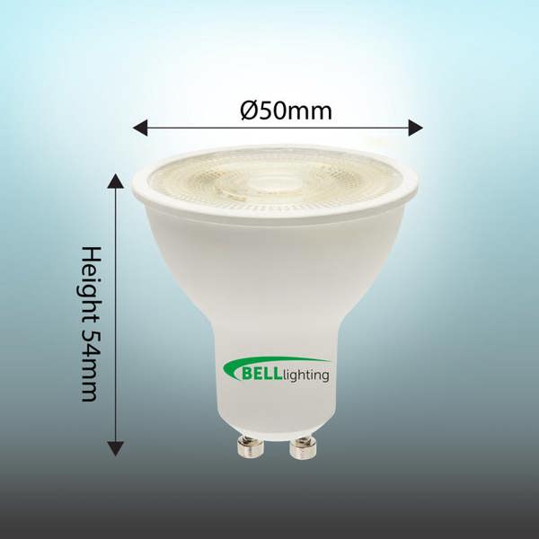 BELL Lighting GU10 Dimmable LED Spotlight 4.4W Energy Saving Light Bulb