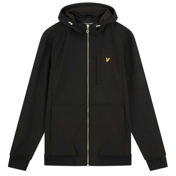 Lyle & Scott Branded Jet Black Softshell Jacket M